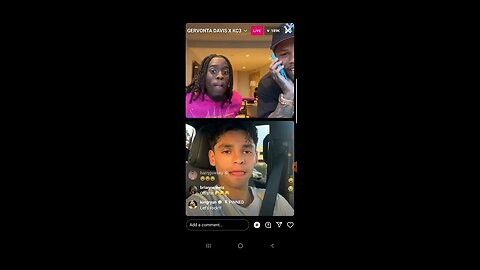 RYAN GARCIA VS GEONTOVA DAVIS & KAI CENAT ON INSTAGRAM LIVE..