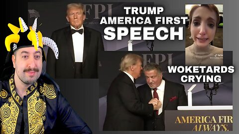 Trump America First Always Speech / WokeTards Crying