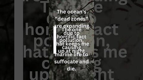 Ocean dead zones