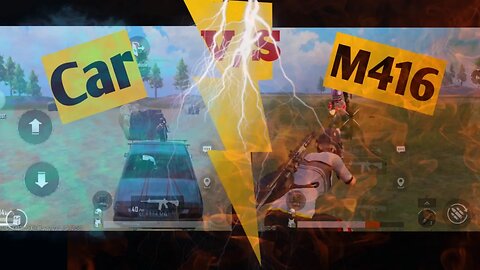 Car v/s M416 1 vs 2 in pubg mobile in wow mood #pubgmobile #gaming #trending #shorts