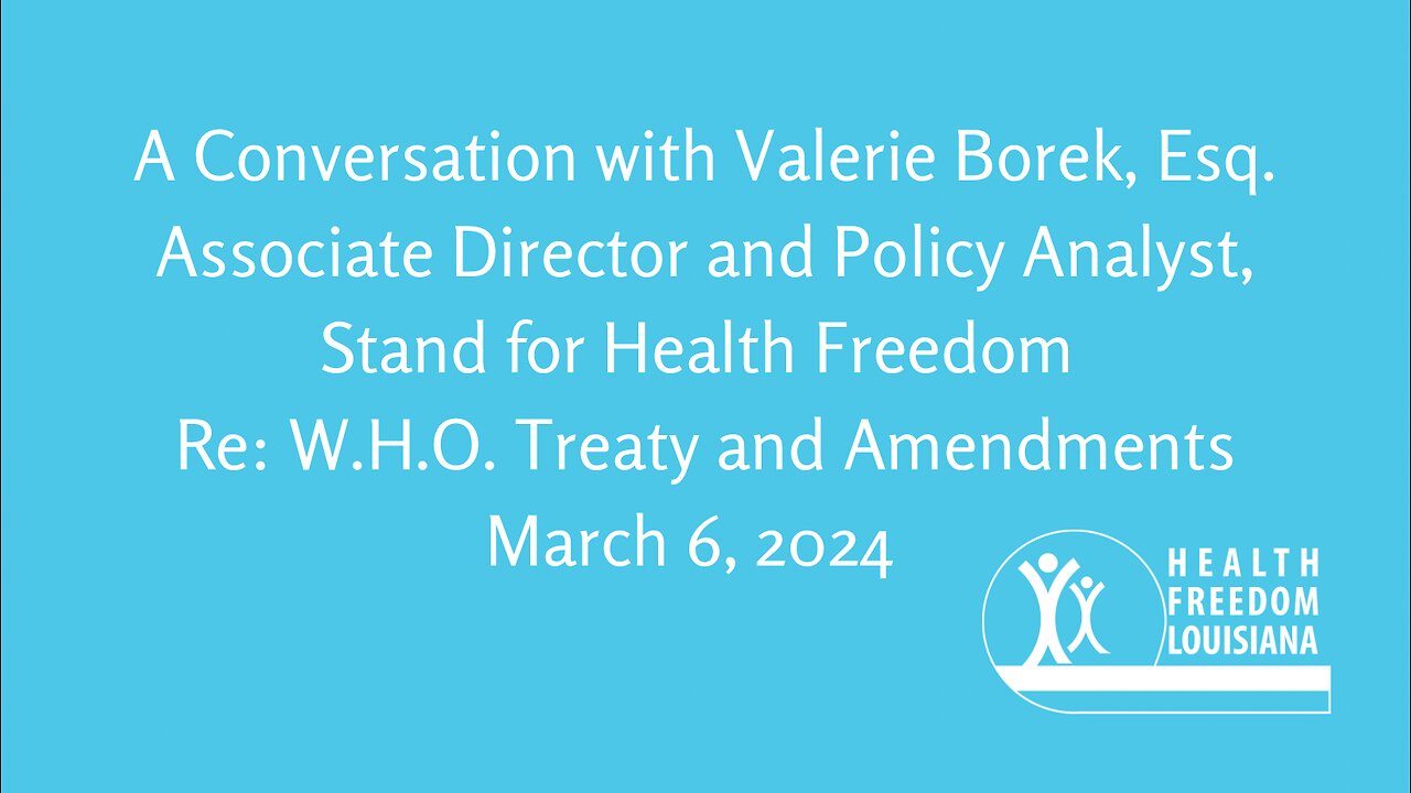 A conversation with Valerie Borek about the World Health Organization