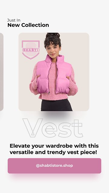 HYFVE Leather Zip Up Cropped Puffer Vest💗