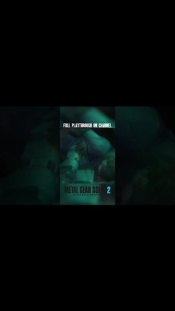 SOLID SNAKE INFILTRATES TANKER | Metal Gear Solid 2 #metalgearsolid2 #mgs2 #metalgear