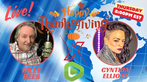 Live Thanksgiving - Billy Dees and Cynthia Elliott - Kamala - Sharon Stone Comments - Media