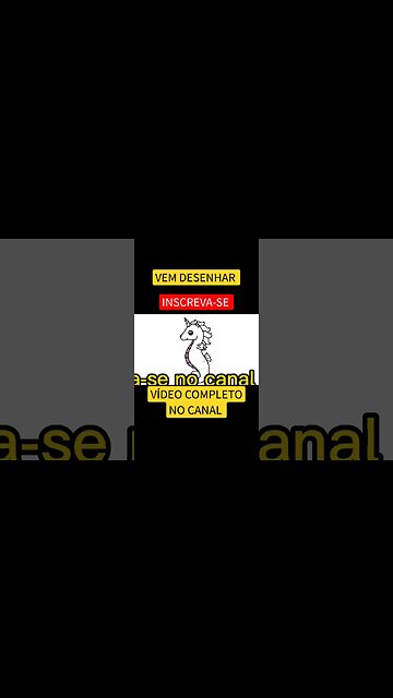 COMO DESENHAR CAVALO MARINHO UNICÓRNIO KAWAII FÁCIL #desenho #shorts #desenhofacil #desenholivre