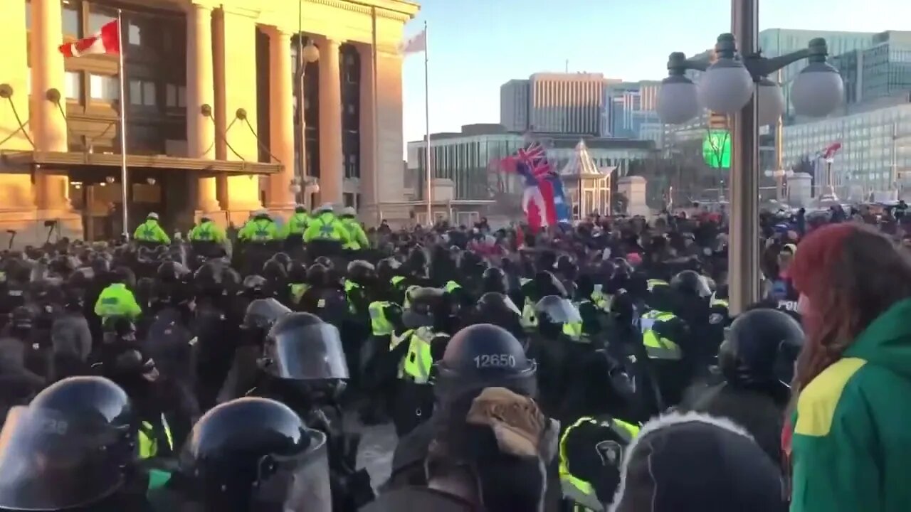 SHOCKING SCENES - POLICE TRAMPLE PEACEFUL FREEDOM PROTESTERS 2022