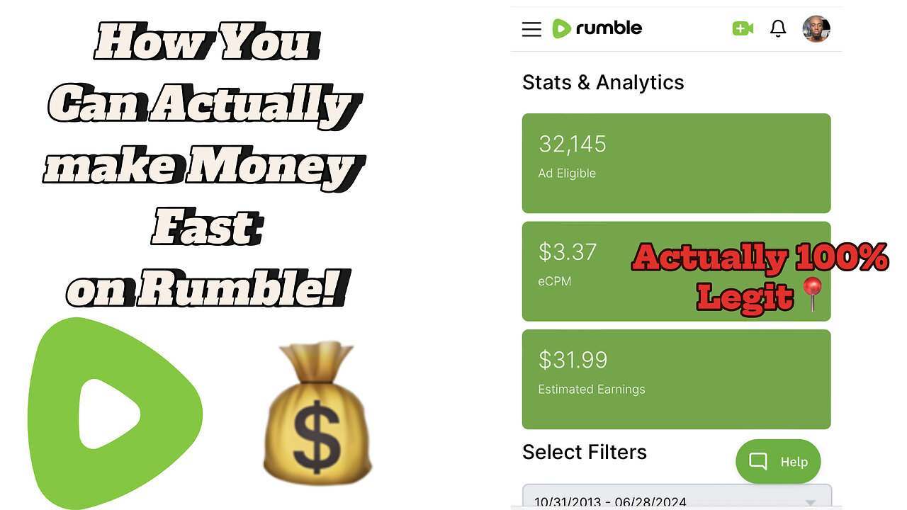 HOW TO MAKE MONEY ON RUMBLE💰(ACTUALLY 100% LEGIT)