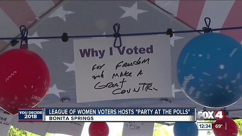 League of Women Voters hosts 'Part at the Polls'