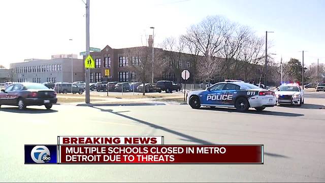 Multiple schools closed in metro Detroit due to threats