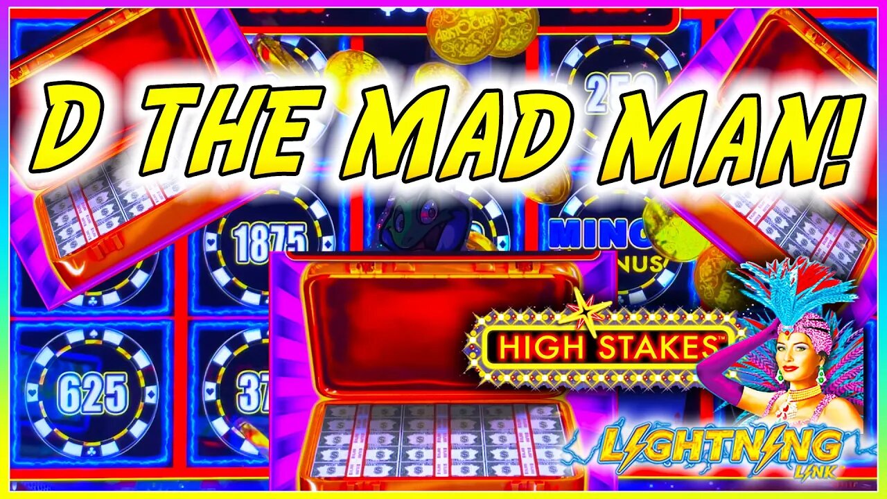 EPIC COMEBACK!!! MAX $25 SPINS! D IS A MAD MAN! Lightning Link High Stakes Slot