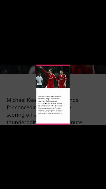 Spurs held on after a strong hit from Keane. #short