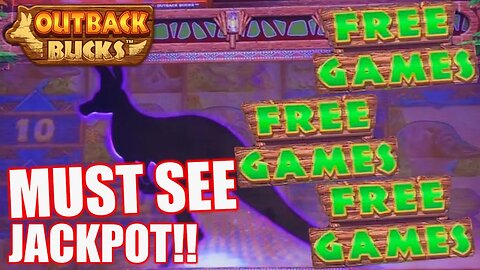 HOP HOP INTO A HUGE JACKPOT! MUST SEE HIGH LIMIT OUTBACK BUCK MIGHTY CASH SLOT MACHINE