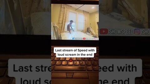 IshowSpeed last stream with loud scream in the end #shorts #speed #ishowspeed