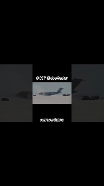 Funny Massive #C17 GlobeMaster Moonwalking Snowy Runway Thrust Reverser #Aviation #Fly #AeroArduino