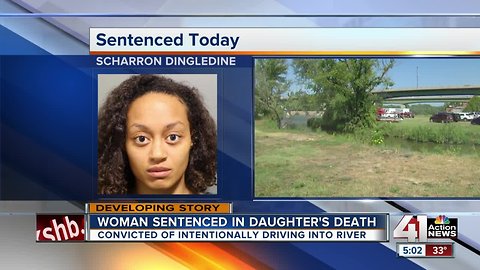 Woman who drove kids into Kansas River gets life in prison