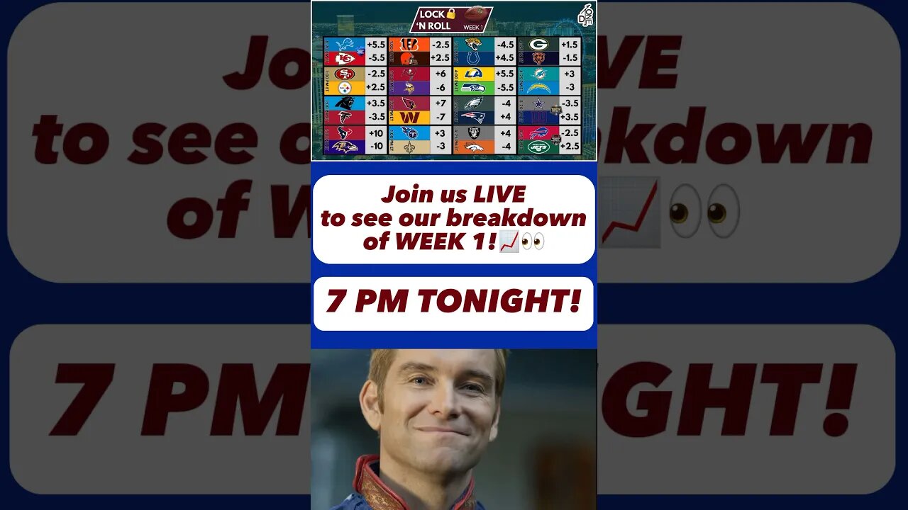 THE NFL IS BACK! JOIN US AT 7PM EST TO BREAK DOWN THE NEW SEASON 💪🏽💯 #nfl #shorts #fyp #football