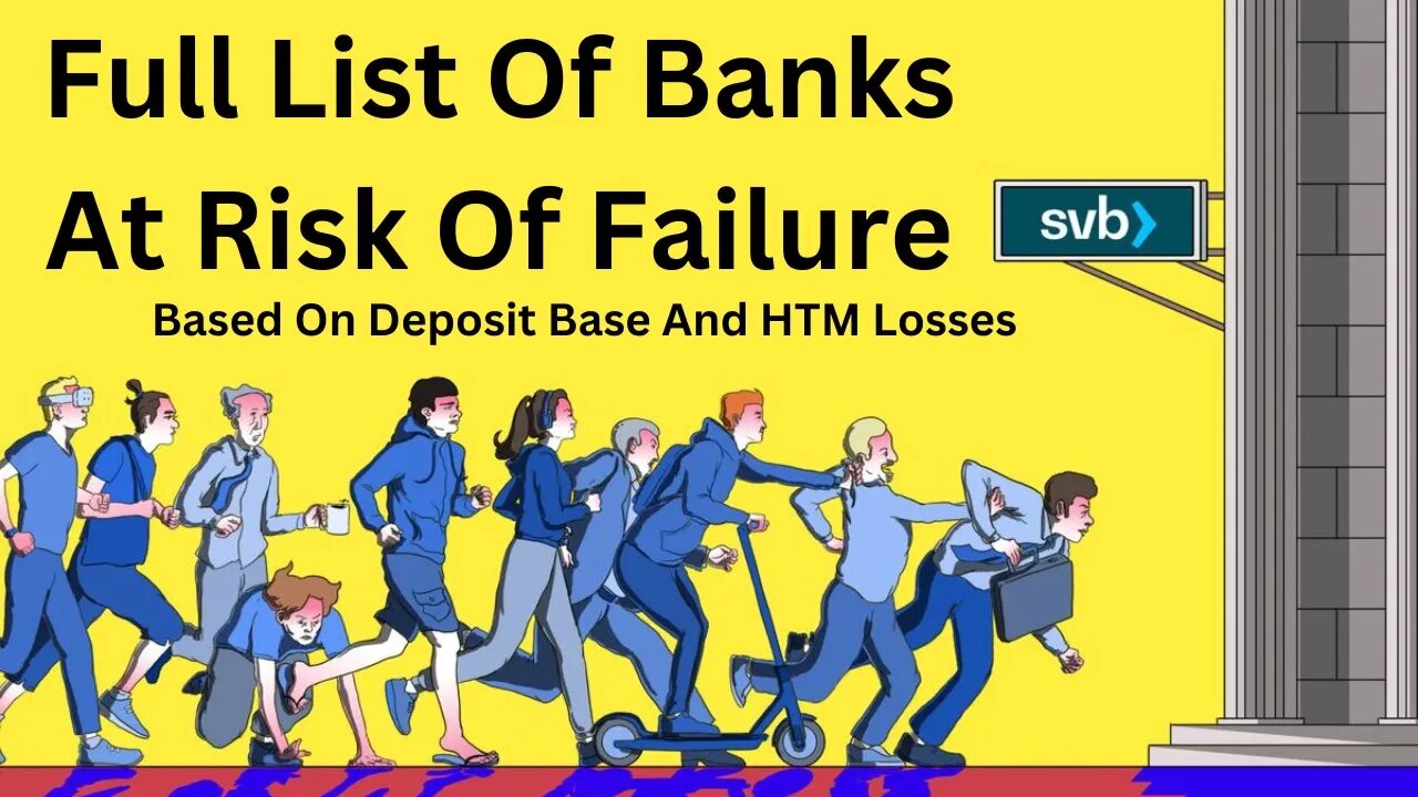 Full List Of Banks At Risk Of Failure Based On Deposit Base And HTM Losses (Which Killed SVB & SBNY)