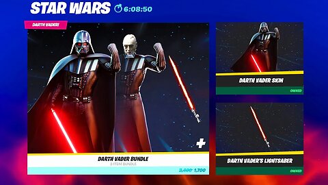 New DARTH VADER SKIN in Fortnite Update!