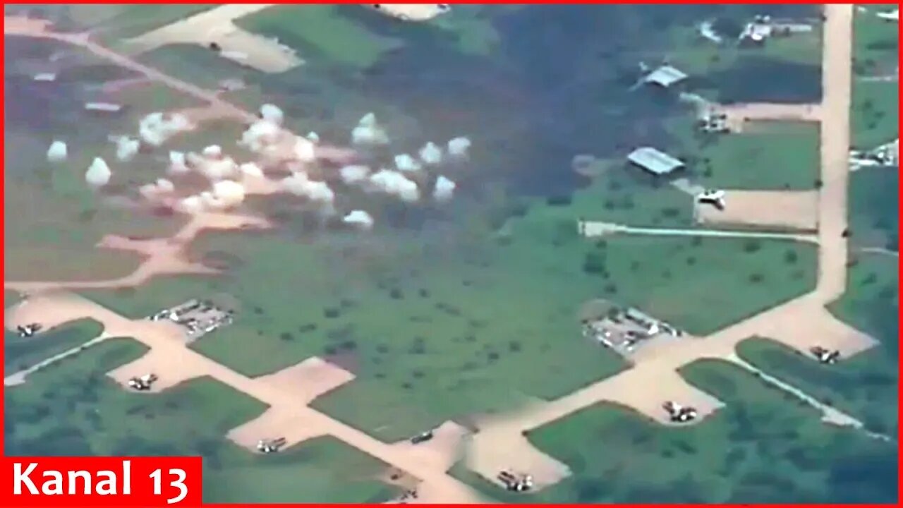 VIDEO -Russia launches Iskander attack on airfield with Ukrainian fighter jets: 25 reported dead