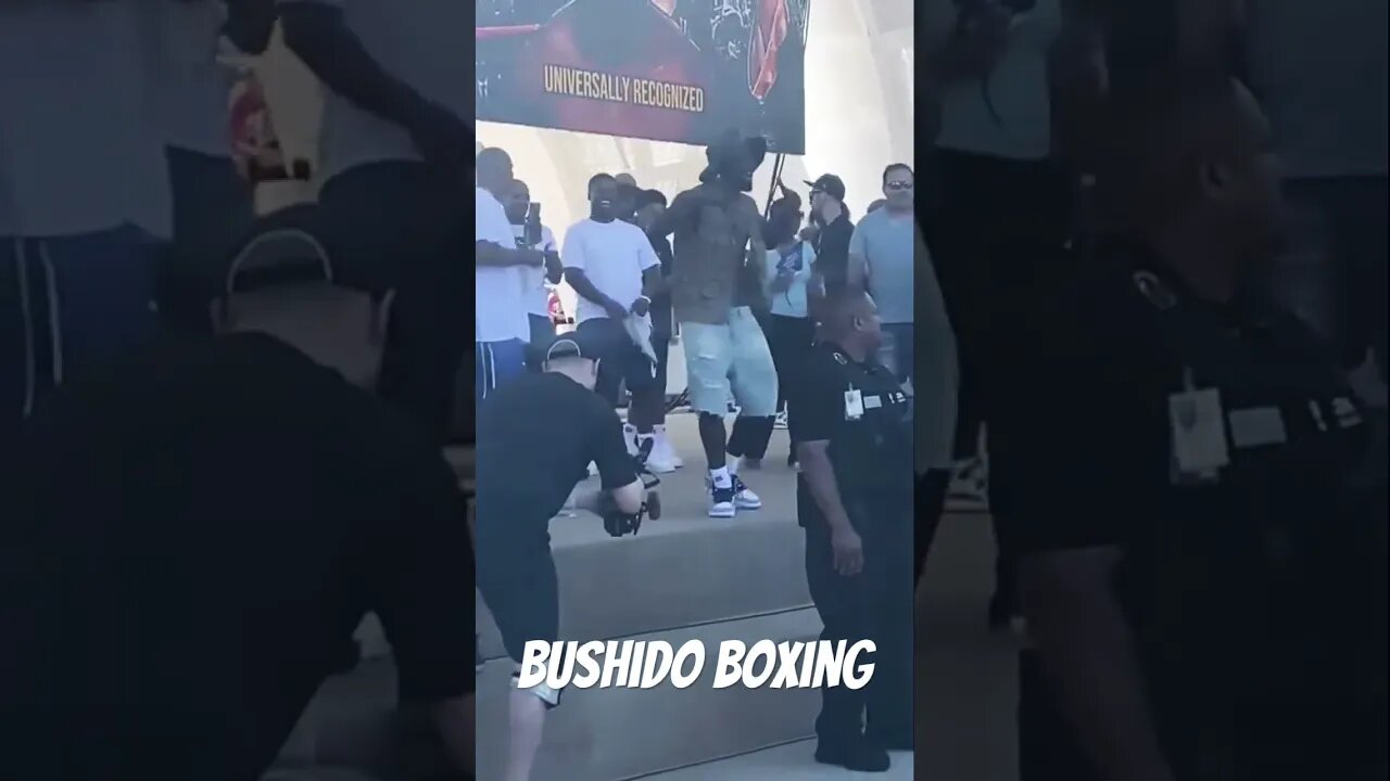 Terence Crawford Crip Walking At Victory Celebration