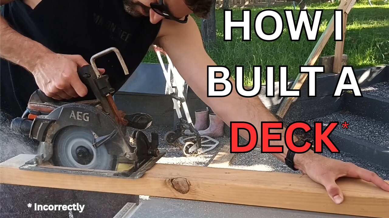 How I Built a Deck................Incorrectly. 4 mistakes to avoid.