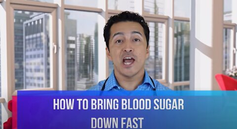 How to Bring BLOOD SUGAR DOWN quickly!