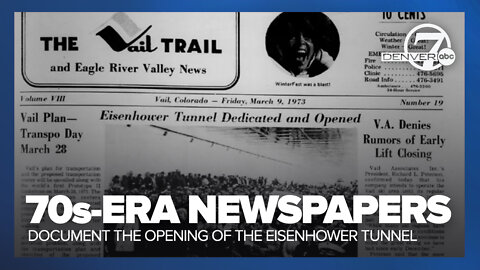 Eisenhower in the headlines: 1970s-era newspapers document tunnel's opening