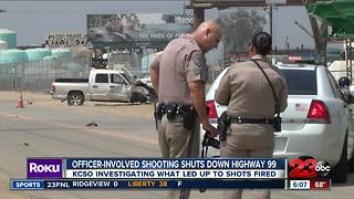 Deadly officer involved shooting by The 99 Freeway