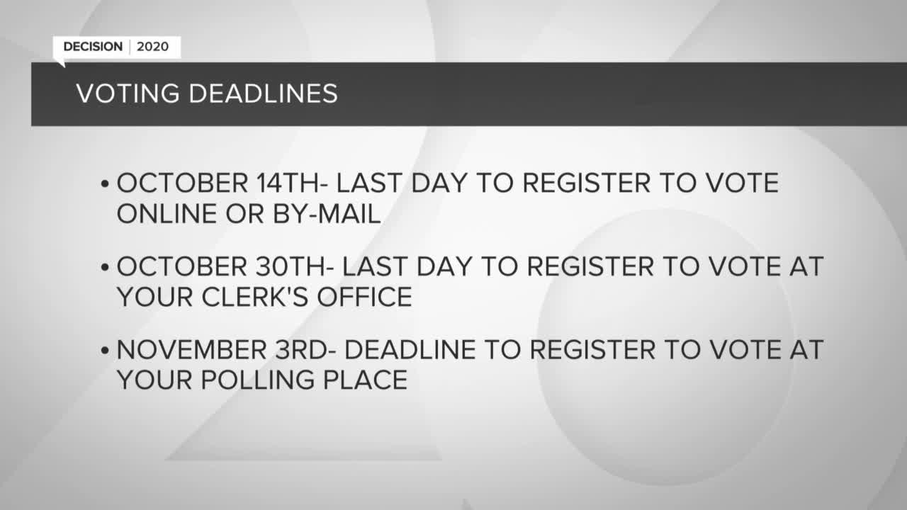 Only two days left to register to vote by mail or online