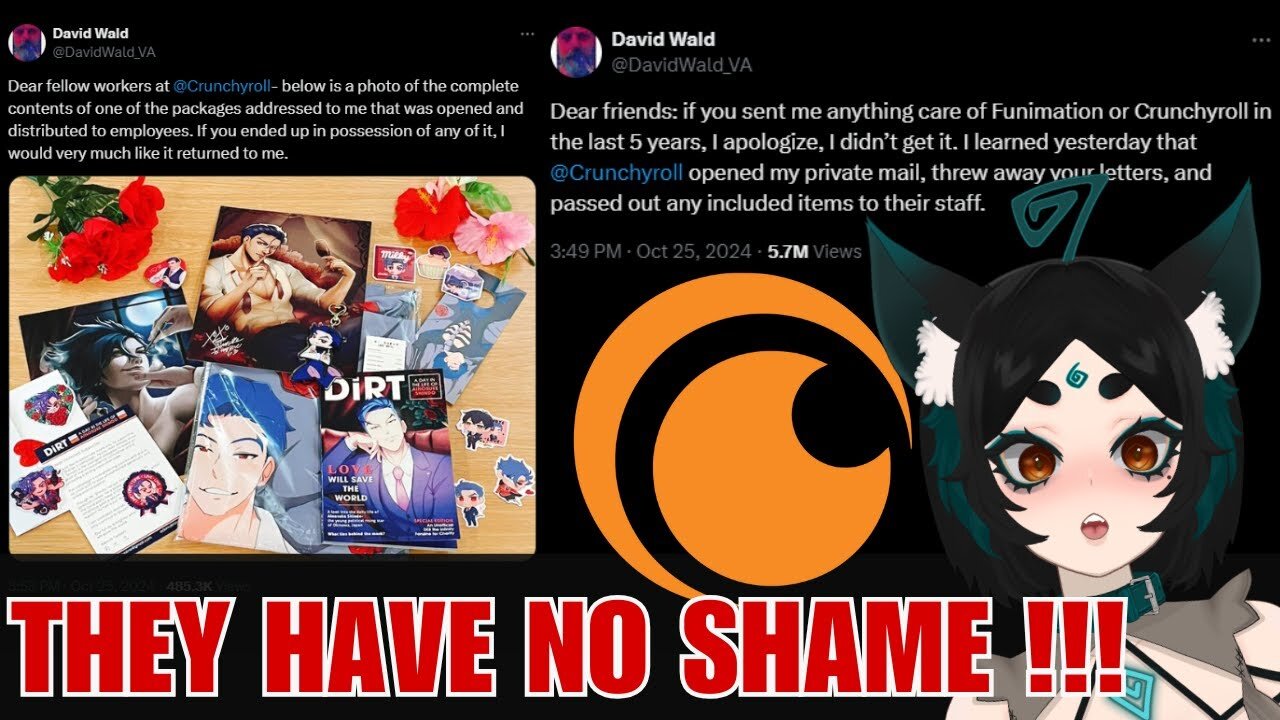 Crunchyroll STOLE fan mail for 5 years committing FELONY / Reaction