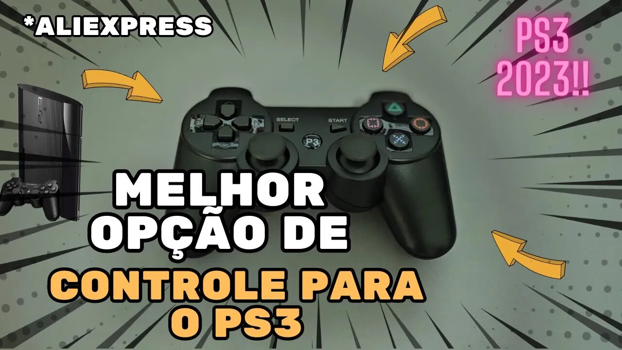 Melhor CONTROLE do PLAYSTATION 3 no ALIEXPRESS!!!