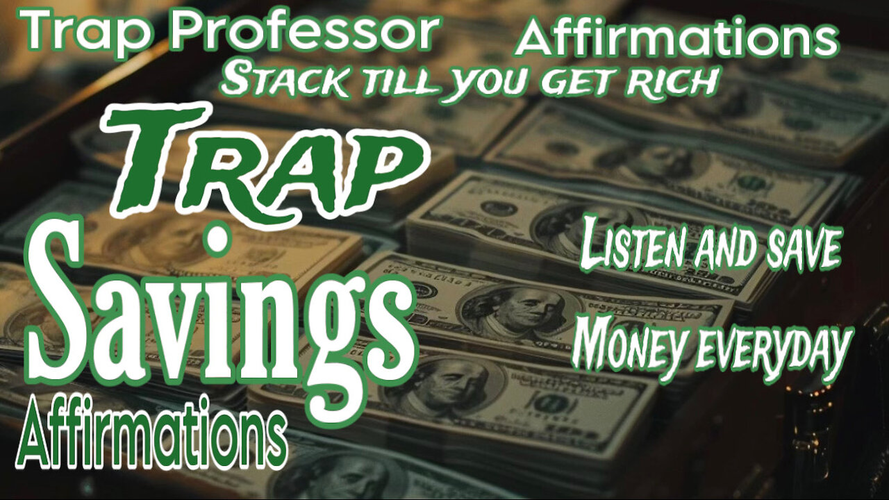 Trap Savings Affirmations ( Official Interactive Video ) visualizer