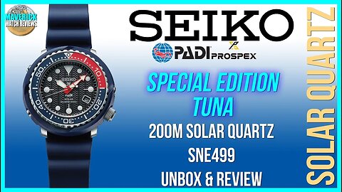 Finally Priced Right! | Seiko Prospex PADI S.E. Tuna 200m Solar Quartz SNE499 Unbox & Review