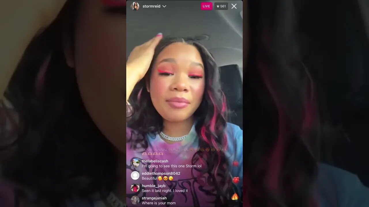 STORM REID IG LIVE: Storm Reid With A PSA For Her New Show ‘Missing’ & Answer Sum Fan Qs..(20-01-23)