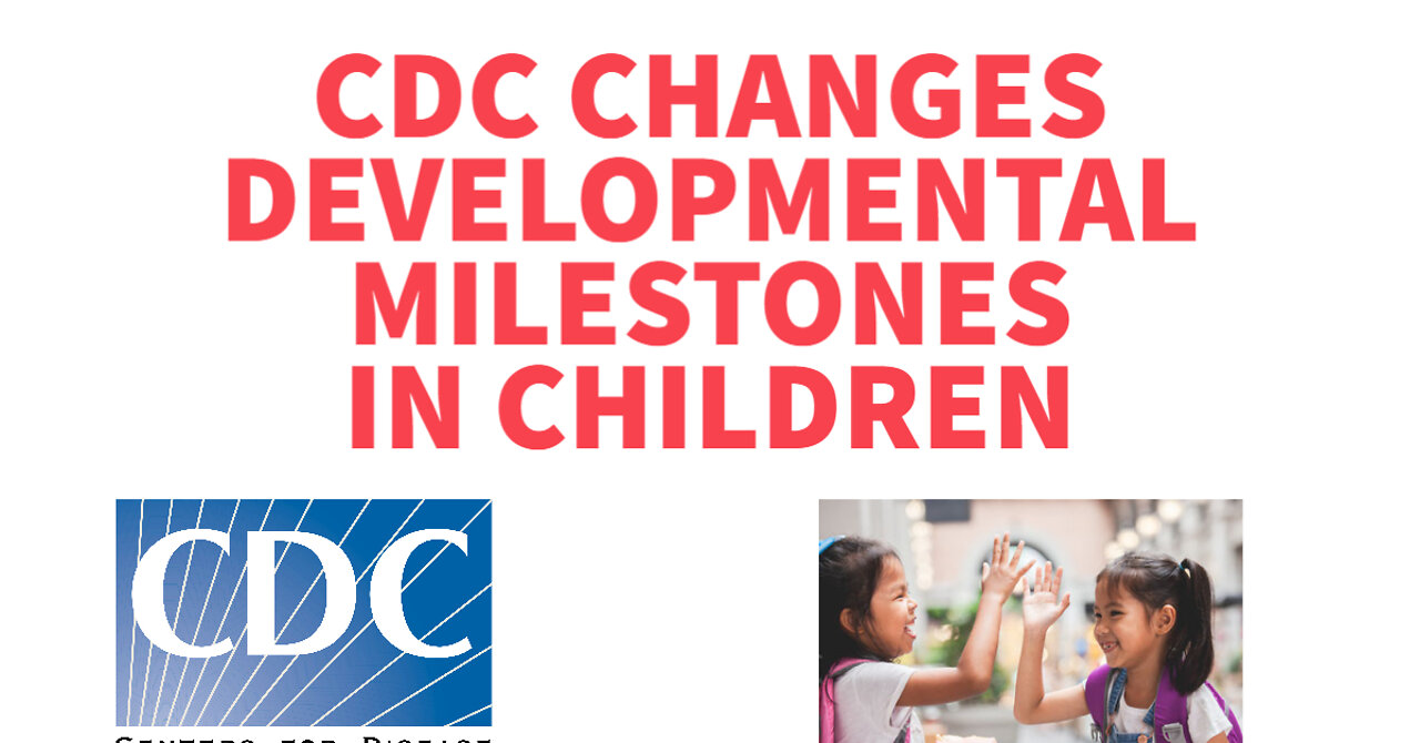 CDC updates its developmental milestones for children, first update since 2004