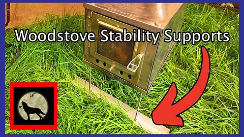 Building some stability supports for my 3W Titanium Hot Tent Woodstove