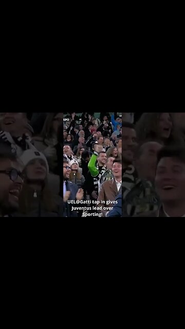 UEL@Gatti tap in gives Juventus lead over Sporting! #shorts #europaleague