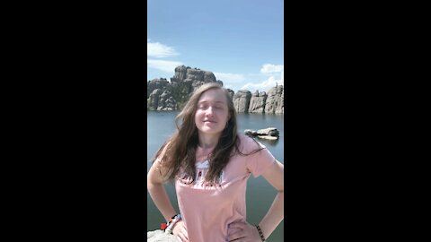 Huge bee slams into young lady’s face