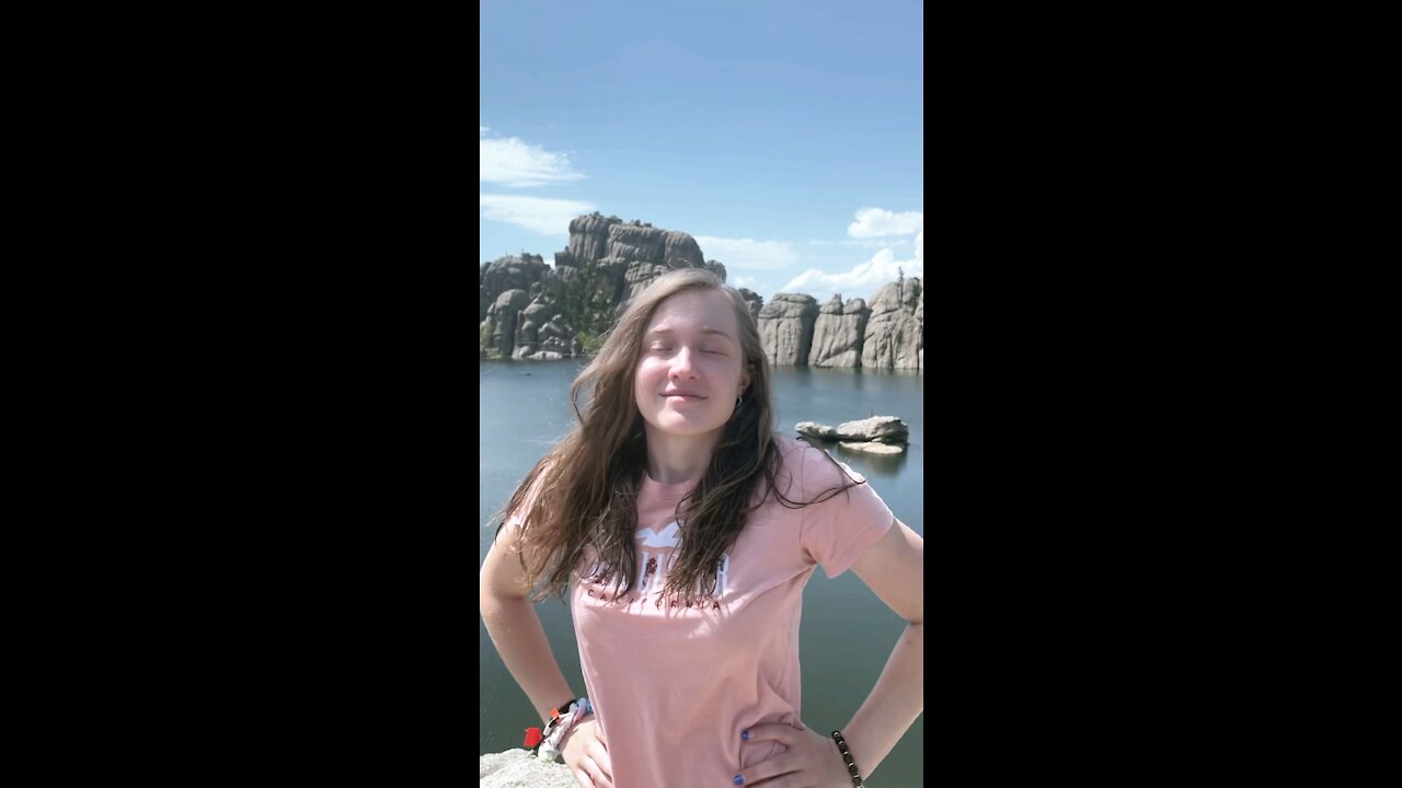 Huge bee slams into young lady’s face