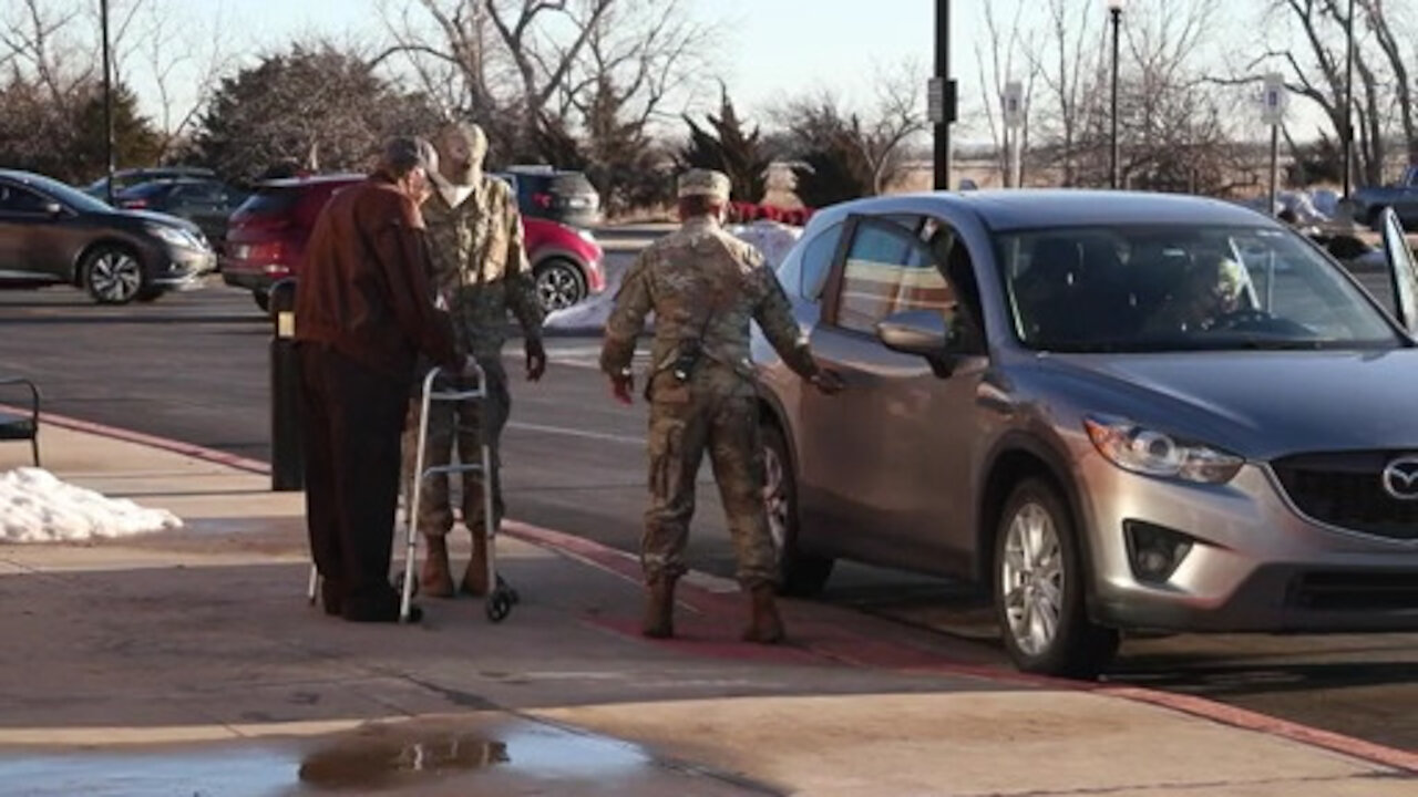 Oklahoma National Guard assists with COVID-19 vaccinations