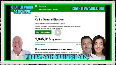 CHARLIE WARD DAILY NEWS WITH PAUL BROOKER MONDAY 25TH NOVEMBER 2024