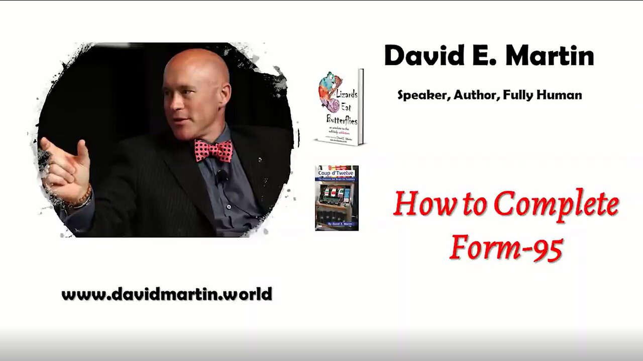 How to Complete Form 95 - Dr. David Martin - 8-30-20