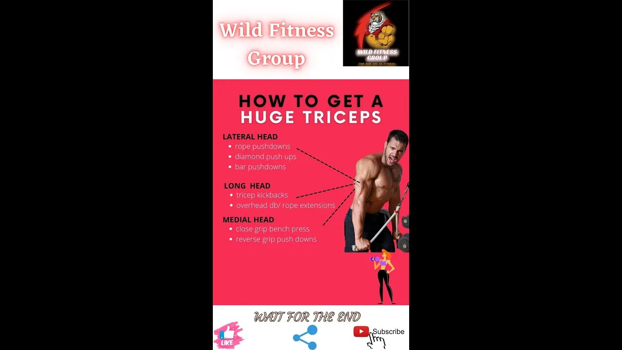 🔥How to get a huge triceps🔥#shorts🔥#viralshorts🔥#fitnessshorts🔥#wildfitnessgroup🔥