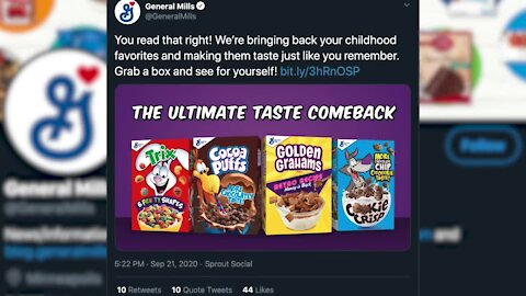 General Mills brings back 80's flavor for four cereals