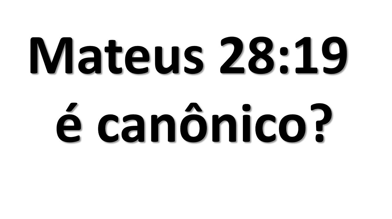 Mateus 28:19