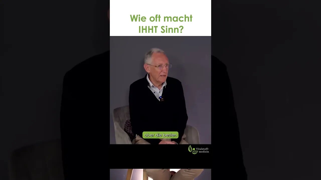 Wie oft macht eine IHHT Behandlung Sinn?