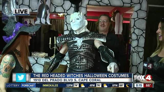 The Red Headed Witches Help with Halloween Costumes