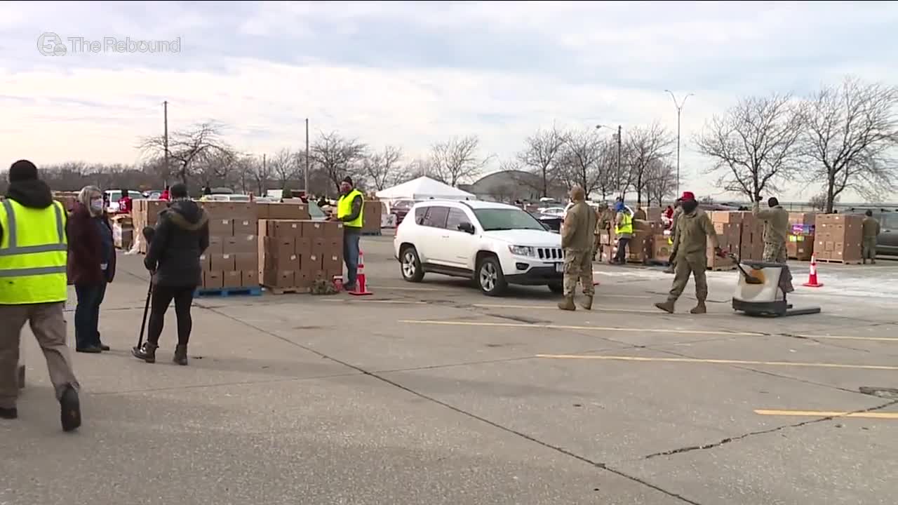 With Christmas right around the corner, residents give thanks to the Greater Cleveland Food Bank