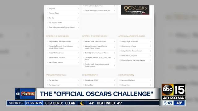 Try the Official Oscars Challenge