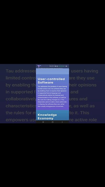 48 User-controlled Software💎#shorts #TauNet #UserControlledSoftware